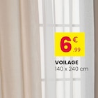 Voilage - Stokomani à Saint-Étienne-du-Rouvray Voilage en promo chez Stokomani Saint-Étienne-du-Rouvray à 6,99 €
