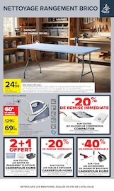 Promos Table Pliante dans le catalogue "LE MOIS DES SUPPORTERS" de Carrefour Table Pliante en promo dans le catalogue Carrefour à la page 56