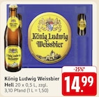 Weissbier Hell im Angebot bei E center in Heidenheim Weissbier Hell Angebote von König Ludwig bei E center Heidenheim für 14,99 €