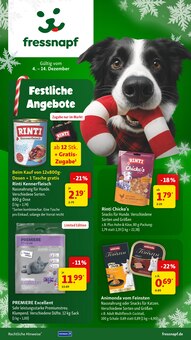 Katzenfutter im Fressnapf Prospekt "Festliche Angebote" mit 24 Seiten (Hamm)