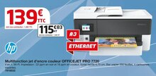 Multifonction Jet d’Encre Couleur OfficeJet Pro 7720 - Plein Ciel à Cannes Multifonction Jet d’Encre Couleur OfficeJet Pro 7720 en promo chez Plein Ciel Cannes à 139,00 €