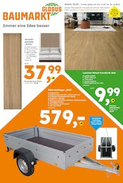 Aktueller Globus-Baumarkt Prospekt mit Laminat, "Immer eine Idee besser", Seite 1