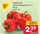 Paprika rot Angebote von Markttag bei Netto Marken-Discount Bremerhaven für 2,29 €