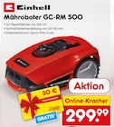 Mähroboter GC-RM 500 von Einhell im aktuellen Netto Marken-Discount Prospekt für 299,99 €