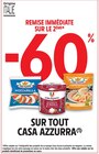-60% remise immédiate sur le 2ème sur tout Casa Azzurra à Intermarché Contact dans Durdat-Larequille