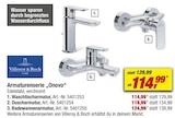 Armaturenserie "Onovo" von Villeroy & Boch im aktuellen toom Baumarkt Prospekt für 114,99 €