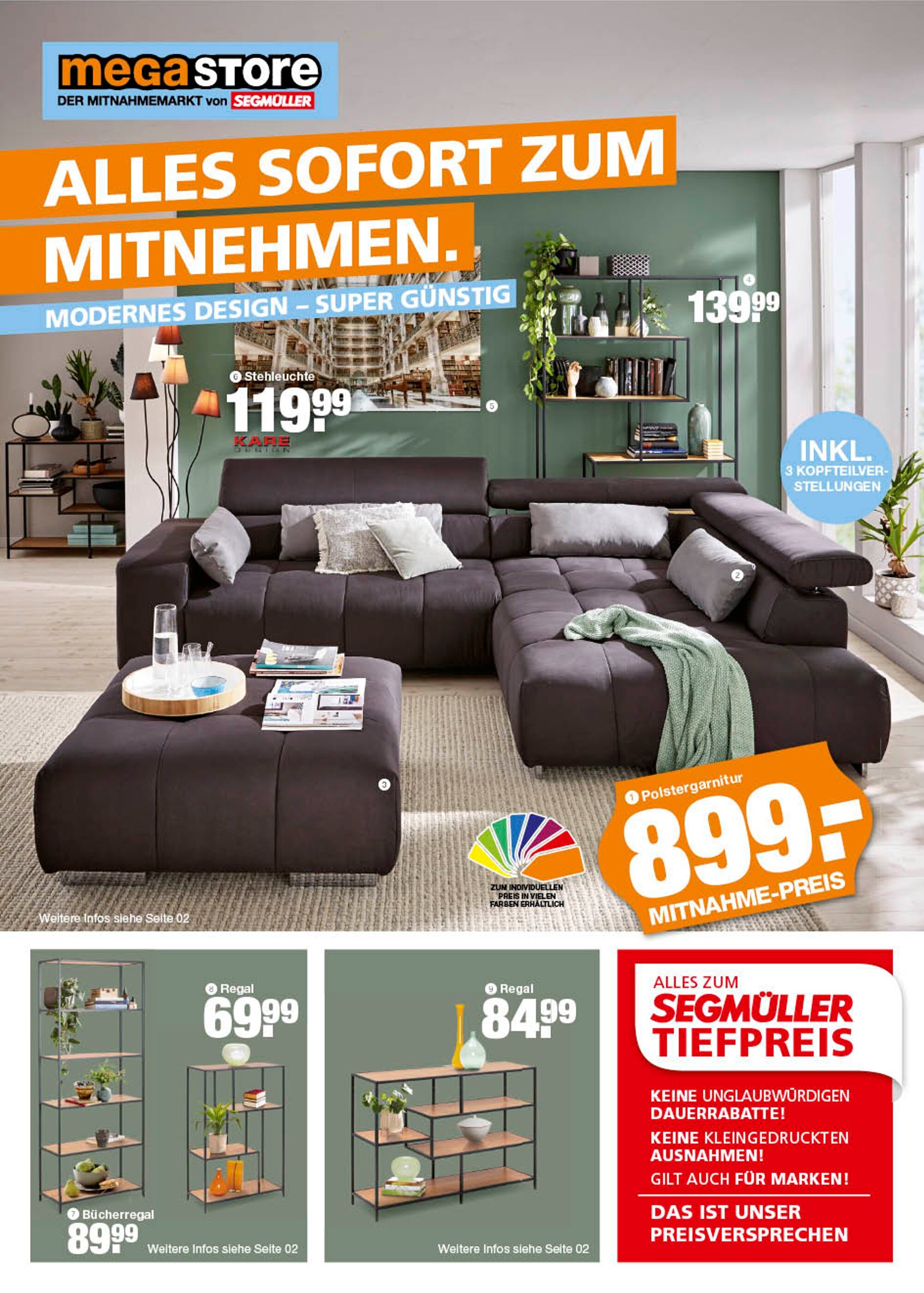 Segmüller Prospekt für Kaiserslautern mit 16 Seiten Segmüller Prospekt für Kaiserslautern: "Modernes Design - super günstig", 16 Seiten, 27.12.2021 - 29.01.2022