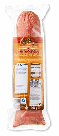 ALDI Nord Brand-Erbisdorf - Schweine-Mettwurst Schweine-Mettwurst Angebot bei ALDI Nord Brand-Erbisdorf im Prospekt "ALDI. Jeden Tag besonders - einfach ALDI."