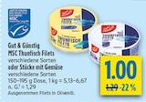 MSC Thunfisch Filets bei diska im Pegnitz Prospekt für 1,00 €