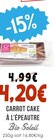 Carrot Cake à l'Épeautre - Bio Soleil en promo chez Naturalia Carrot Cake à l'Épeautre - Bio Soleil dans le catalogue Naturalia