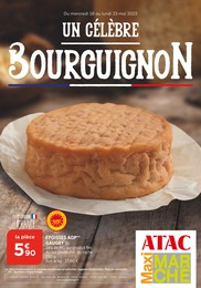 Catalogue Maxi Marché à Voujeaucourt, avec 12 pages Prospectus Maxi Marché à Voujeaucourt, "Un célèbre Bourguignon", 12 pages, 18/05/2022 - 23/05/2022