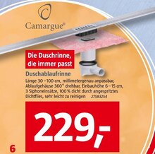 BAUHAUS Dillingen - Duschablaufrinne Duschablaufrinne Angebot bei BAUHAUS Dillingen im Prospekt "Handzettel KW 01"