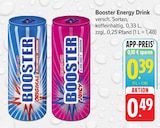 EDEKA - Booster Energy Drink Angebot im Prospekt Booster Energy Drink bei EDEKA im Prospekt "" für 0,39 €