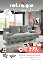 Zurbrüggen Prospekt: "Schlafsofa Spezial!", 8 Seiten, 16.04.2025 - 31.05.2025