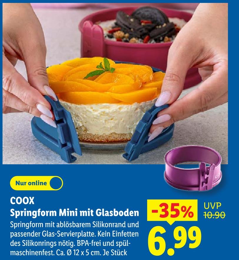 Springform Mini mit Glasboden