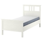 Bettgestell mit Matratze weiß gebeizt/Valevåg mittelfest 90x200 cm von HEMNES im aktuellen IKEA Prospekt für 403,10 €