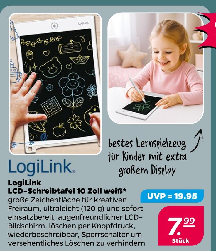LCD-Schreibtafel 10 Zoll weiß