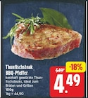 Thunfischsteak BBQ-Pfeffer für 4,49 € bei E center im Angebot Thunfischsteak BBQ-Pfeffer im aktuellen E center Prospekt