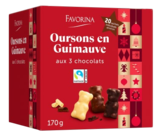 Oursons en guimauve aux 2 chocolats - Favorina en promo chez Lidl Chelles à 3,19 €