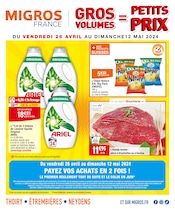 Lessive Angebote im Prospekt "GROS VOLUME = PETITS PRIX" von Migros France auf Seite 1