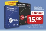 Premium 80 Office-Paper Angebote von go copy bei combi Rheine für 3,29 €