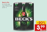 Pils im Angebot bei Netto Marken-Discount in Amberg Pils Angebote von Beck's bei Netto Marken-Discount Amberg für 3,99 €