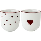 Lot de 2 tasses a café "Saint-Valentin" - Carrefour à Franconville Lot de 2 tasses a café "Saint-Valentin" en promo chez Carrefour Franconville à 2,99 €