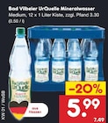 Aktuelles Mineralwasser Medium Angebot bei Netto Marken-Discount in Mannheim ab 5,99 €