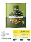 Jalapenos Grün im METRO Prospekt Jalapenos Grün von Adria im aktuellen METRO Prospekt für 5,45 €