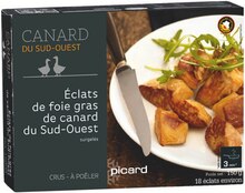 Picard Buc - Éclats de foie gras cru de canard du Sud-Ouest Promo Éclats de foie gras cru de canard du Sud-Ouest dans le catalogue Picard "Le fabuleux Noël Picard" à Buc