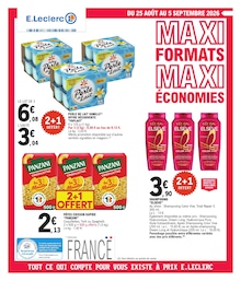 Catalogue E.Leclerc à Landivisiau, avec 48 pages Prospectus E.Leclerc à Landivisiau, "MAXI FORMATS MAXI ÉCONOMIES", 48 pages, 25/08/2026 - 05/09/2026