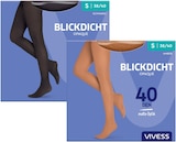 Feinstrumpfhose Blickdicht 40 DEN Schwarz Angebote von Vivess bei REWE Kiel für 4,49 €
