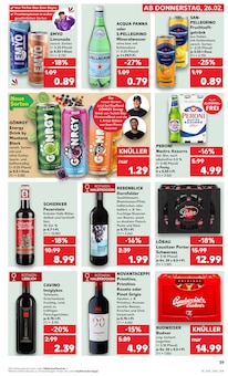 Orangenlikör Angebot im Kaufland Prospekt, gültig von 26.02.2026 bis 04.03.2026 Orangenlikör Angebot im aktuellen Kaufland Prospekt auf Seite 39