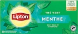 Thé Vert Menthe Origine Asie - LIPTON dans le catalogue Intermarché Contact