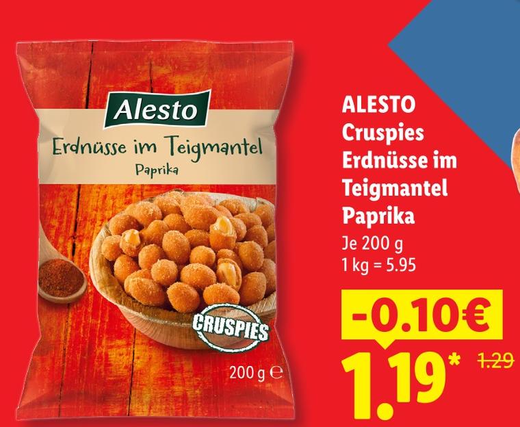 Cruspies Erdnüsse im Teigmantel Paprika
