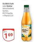 Saft im Angebot bei GLOBUS in Maintal Saft Angebote von GLOBUS bei GLOBUS Maintal für 1,69 €