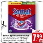 Spülmaschinentabs im Angebot bei E center in Bruchsal Spülmaschinentabs Angebote von Somat bei E center Bruchsal für 7,99 €