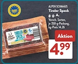 Tiroler Speck g. g. A. von Alpen Schmaus im aktuellen ALDI SÜD Prospekt für 4,99 €