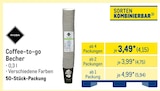 Coffee-to-go Becher Angebote bei METRO Sankt Augustin für 4,15 €