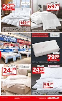 Bettdecke im Segmüller Prospekt "SEGMÜLLER Highlight Angebote" mit 48 Seiten (Augsburg)