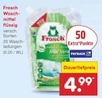Waschmittel flüssig Aloe Vera Angebote von Frosch bei Netto Marken-Discount Pforzheim für 4,99 €