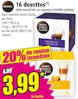 16 dosettes latte macchiato ou espresso ristretto ardenza - NESCAFÉ en promo chez Norma Vandœuvre-lès-Nancy à 3,99 €