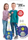Karaoké sound box avec 2 micros | 3 ans en promo chez JouéClub Karaoké sound box avec 2 micros | 3 ans dans le catalogue JouéClub