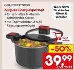 Aluguss-Energiespartopf von GOURMETmaxx im aktuellen Netto Marken-Discount Prospekt für 39,99 €