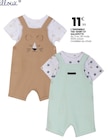 L'ensemble tee-shirt et salopette - Mes petits cailloux en promo chez Stokomani L'ensemble tee-shirt et salopette - Mes petits cailloux dans le catalogue Stokomani