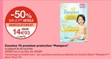 Couches T4 premium protection - Pampers en promo chez Monoprix Courbevoie à 14,93 €