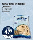 Kalmar-Ringe im Backteig „Romana“ im V-Markt Prospekt Kalmar-Ringe im Backteig „Romana“ von Isana im aktuellen V-Markt Prospekt für 4,99 €
