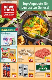 Aktueller REWE Prospekt mit Hackfleisch, "Dein Markt", Seite 1