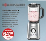 Rommelsbacher im V-Markt Prospekt Standmixer MX1250 von Rommelsbacher im aktuellen V-Markt Prospekt für 64,90 €