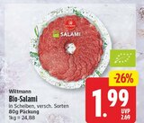 Bio-Salami im Angebot bei WEZ in Bad Oeynhausen Bio-Salami Angebote von Wiltmann bei WEZ Bad Oeynhausen für 1,99 €